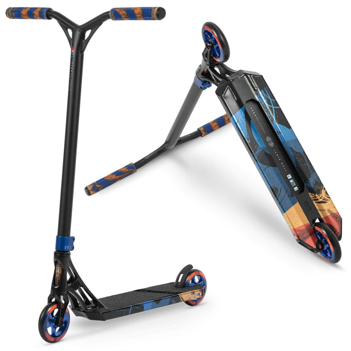 Invert Supreme Journey 3 Scooter - Black/Blue/Orange