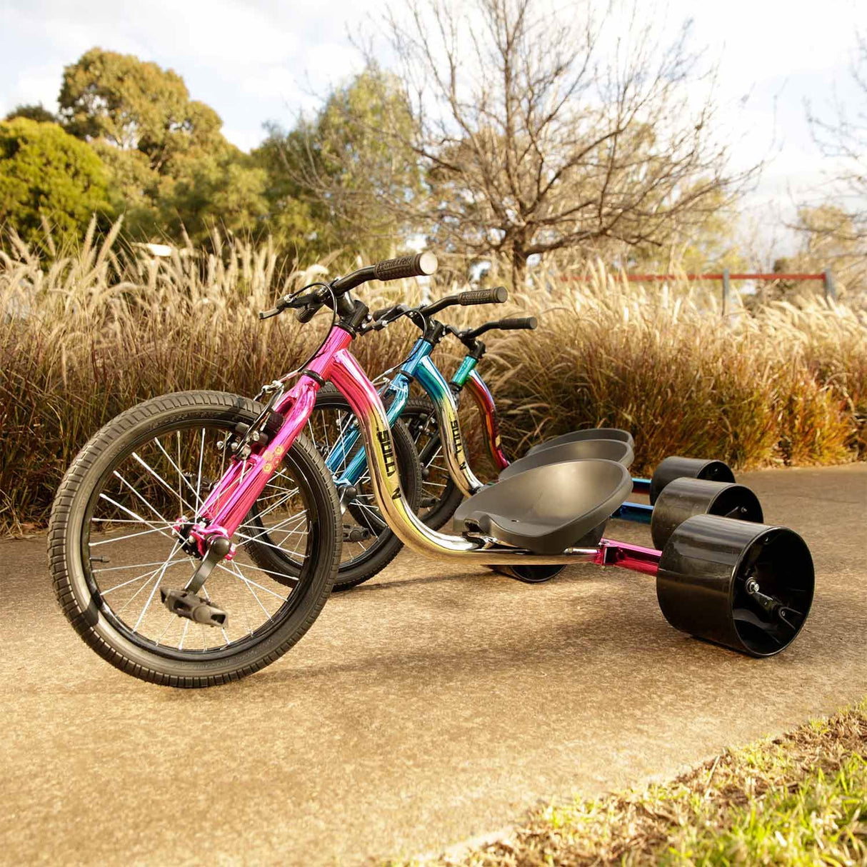 Sullivan Junior 18" Big Wheel Drift Trike - Pink/Black/Silver