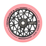 Oath Bermuda 120mm Wheels - Anodised Black/Pink