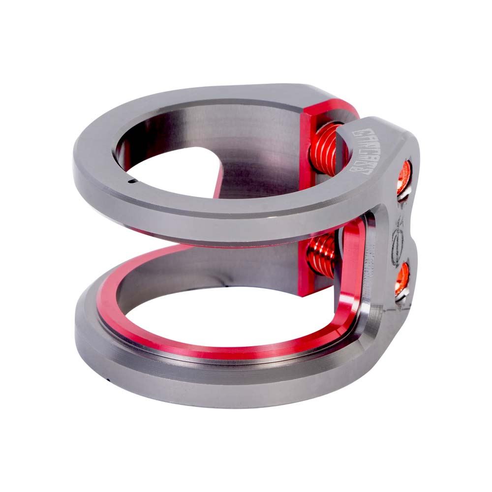 Oath Carcass 2 Bolt Clamp - Red/Titanium