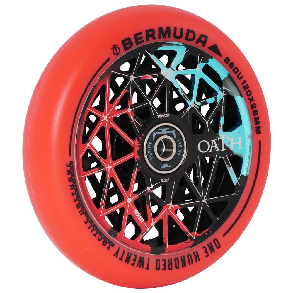 Oath Bermuda 120mm Wheels - Black/Teal/Red