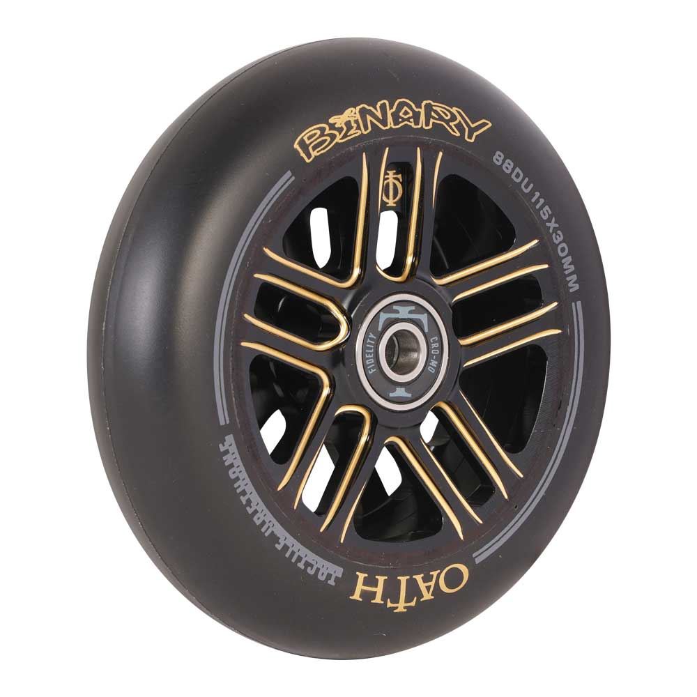 Oath Binary 115mm x 30mm Wheels - Black/Orange