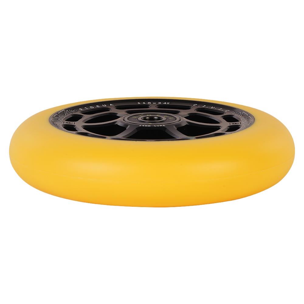 urbanArtt Civic 110 x 24mm Wheels - Black/Yellow