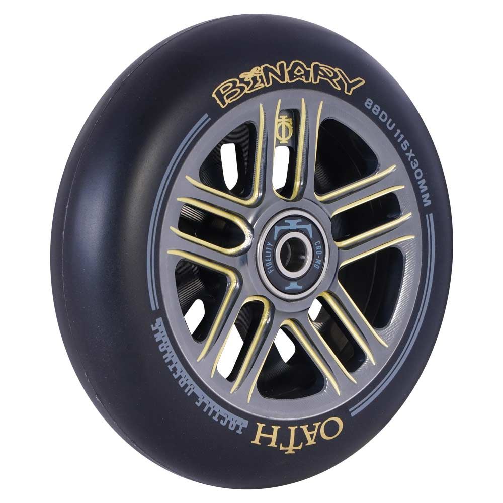 Oath Binary 115mm x 30mm Wheels - Gold/Titanium